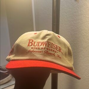 Budweiser Red and Cream Cap